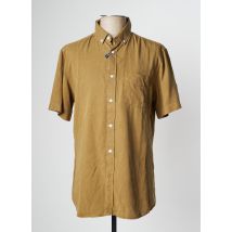 SAINT JAMES - Chemise manches courtes beige en lyocell - Homme - Taille M - Modz