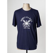 DAVID - T-shirt bleu en polyester - Homme - Taille M - Modz