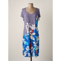 BARANDI - Robe mi-longue bleu en viscose - Femme - Taille 36 - Modz