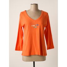 THALASSA - T-shirt orange en coton - Femme - Taille 46 - Modz