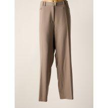 GERKE MY PANTS - Pantalon droit beige en polyester - Femme - Taille 50 - Modz