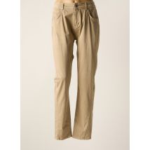 FRED SABATIER - Pantalon slim beige en coton - Femme - Taille 42 - Modz