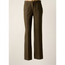 LUISA CERANO - Pantalon droit vert en laine - Femme - Taille 38 - Modz