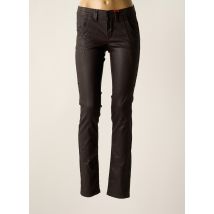 ASCARI - Pantalon slim marron en coton - Femme - Taille TU - Modz