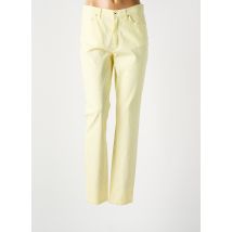 LCDN - Pantalon slim jaune en coton - Femme - Taille 40 - Modz