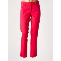 PIERRE CARDIN - Pantalon slim rouge en coton - Femme - Taille 40 - Modz