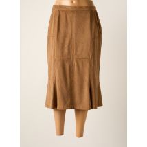 FRANCOISE F - Jupe mi-longue marron en polyester - Femme - Taille 44 - Modz