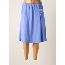 CHRISTIAN MARRY - Jupe mi-longue bleu en polyamide - Femme - Taille 44 - Modz