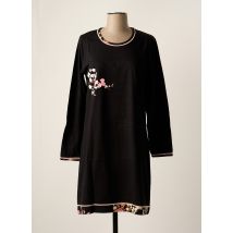 ROSE POMME - Chemise de nuit noir en coton - Femme - Taille 42 - Modz