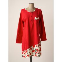 ROSE POMME - Chemise de nuit rouge en coton - Femme - Taille 38 - Modz