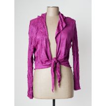 LEWINGER - Boléro violet en acrylique - Femme - Taille 46 - Modz