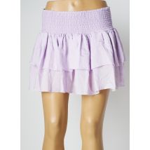 LARA-ETHNICS - Jupe courte violet en coton - Femme - Taille TU - Modz