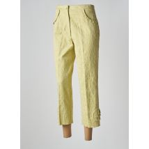 CHRISTINE LAURE - Pantalon 7/8 vert en coton - Femme - Taille 40 - Modz