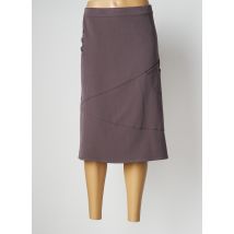 LEWINGER - Jupe mi-longue marron en polyester - Femme - Taille 52 - Modz