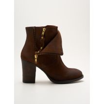 LSQ - Bottines/Boots marron en cuir - Femme - Taille 40 - Modz