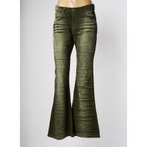 BE YOU K - Pantalon flare vert en coton - Femme - Taille 40 - Modz