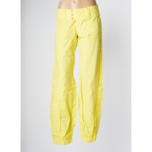 BE YOU K - Pantalon droit jaune en coton - Femme - Taille 38 - Modz