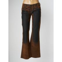 CHEYENNE - Jean coupe flare marron en coton - Femme - Taille 40 - Modz