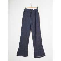 BE YOU K - Pantalon droit bleu en coton - Femme - Taille 34 - Modz