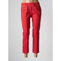 TIM BARGEOT - Pantalon 7/8 rouge en polyester - Femme - Taille 38 - Modz