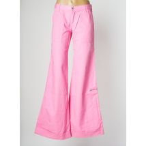 LA BRIGADA INTERNACIONAL - Pantalon droit rose en polyester - Femme - Taille 38 - Modz