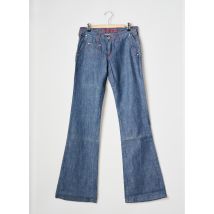 LA BRIGADA INTERNACIONAL - Jean coupe flare bleu en coton - Femme - Taille 38 - Modz