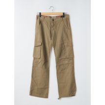 TEDDY SMITH - Pantalon cargo beige en coton - Femme - Taille W29 - Modz