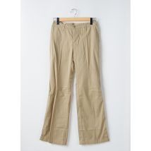 TEDDY SMITH - Pantalon droit beige en coton - Femme - Taille W30 - Modz