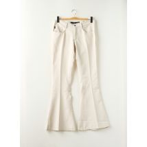 FREEMAN T.PORTER - Pantalon flare beige en polyester - Femme - Taille W30 - Modz