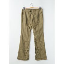 CIMARRON - Pantalon droit vert en coton - Femme - Taille 42 - Modz
