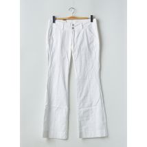 CIMARRON - Pantalon flare blanc en coton - Femme - Taille 40 - Modz