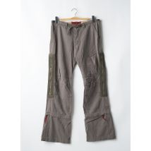 FREEMAN T.PORTER - Pantalon cargo vert en coton - Femme - Taille W33 - Modz