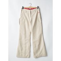 KANA BEACH - Pantalon flare beige en polyester - Femme - Taille 40 - Modz