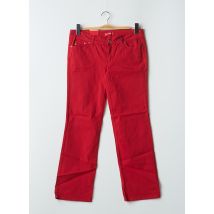 PHARD - Pantalon droit rouge en coton - Femme - Taille 42 - Modz