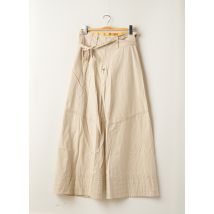 ROXY - Pantalon large beige en coton - Femme - Taille 44 - Modz