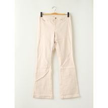 TEDDY SMITH - Jean coupe flare beige en coton - Femme - Taille W34 - Modz