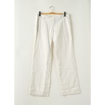 2 TWO - Pantalon droit blanc en coton - Femme - Taille 42 - Modz