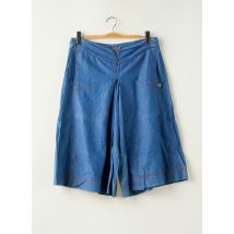 2TWO - Pantacourt bleu en coton - Femme - Taille 42 - Modz