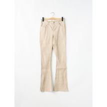 SCHOOL RAG - Pantalon flare beige en coton - Femme - Taille W30 - Modz