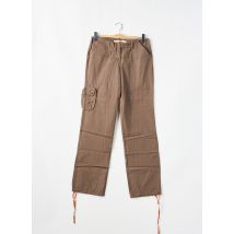 SESSUN - Pantalon cargo marron en coton - Homme - Taille 42 - Modz