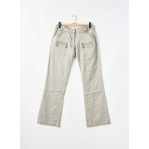 SESSUN - Pantalon droit vert en coton - Femme - Taille 40 - Modz