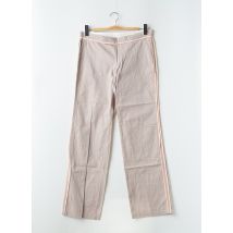 LADY SOUL - Pantalon droit rose en coton - Femme - Taille 46 - Modz