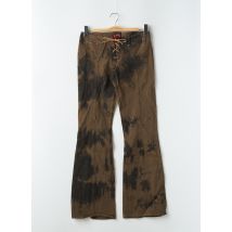 LONSDALE - Jean coupe flare marron en coton - Femme - Taille W30 - Modz