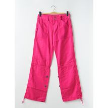 PHARD - Pantalon droit rose en coton - Femme - Taille W27 - Modz