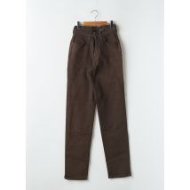 C17 - Jeans coupe slim marron en coton - Femme - Taille TU - Modz