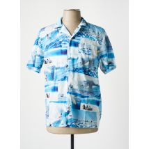 WASTED PARIS - Chemise manches courtes bleu en polyester - Homme - Taille S - Modz
