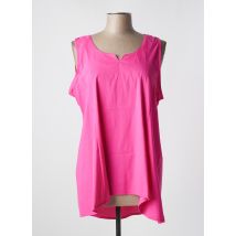 POISSONS BLANCS - Top rose en coton - Femme - Taille 50 - Modz