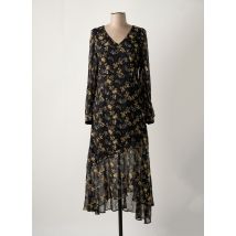 LE TEMPS DES COULEURS - Robe longue noir en polyester - Femme - Taille 34 - Modz