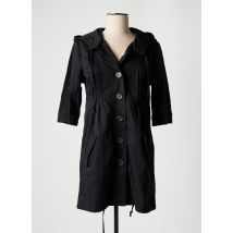 ICHI - Trench noir en coton - Femme - Taille 34 - Modz