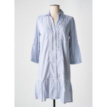 PEPE JEANS - Robe courte bleu en coton - Femme - Taille 34 - Modz